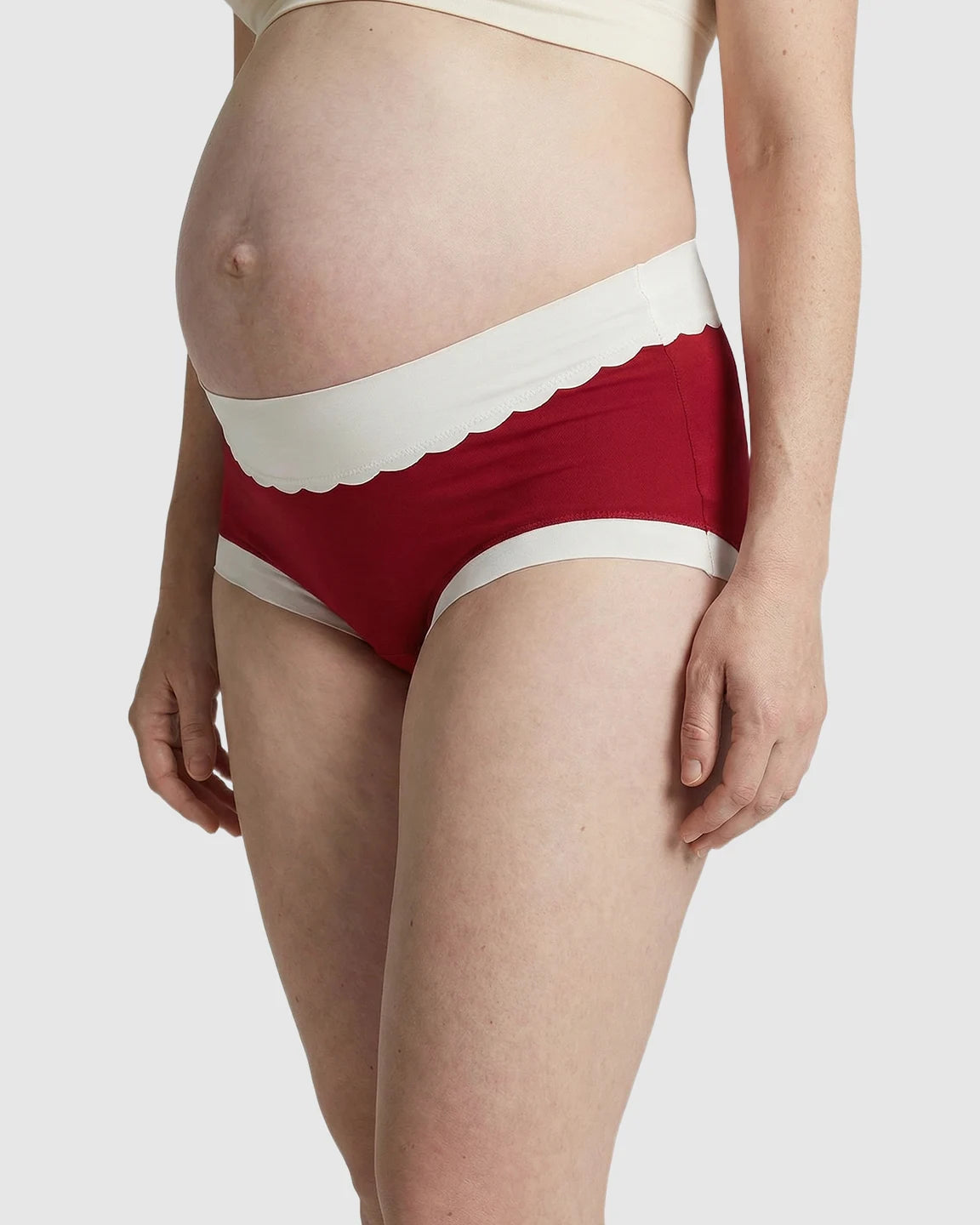 High-Waist Color Block Maternity Underwear