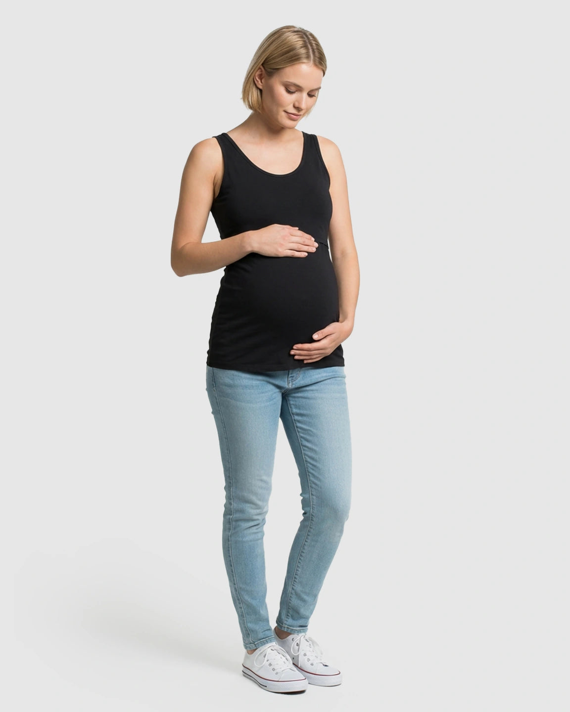 Stretch Nursing-Access Maternity Tank Top