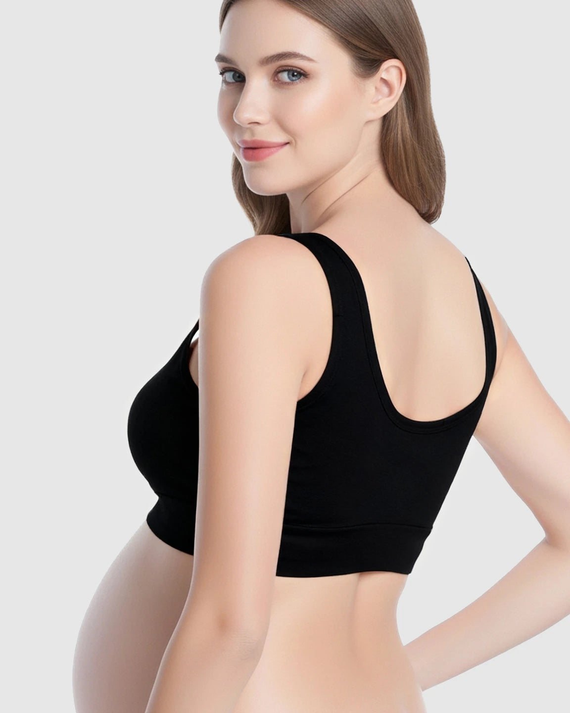 Wireless Cotton Crisscross Nursing Camisole Bra