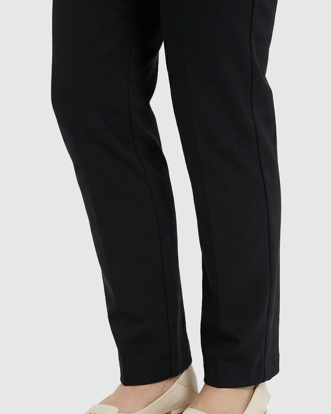 High-Waist Cigarette Cut Maternity Trousers