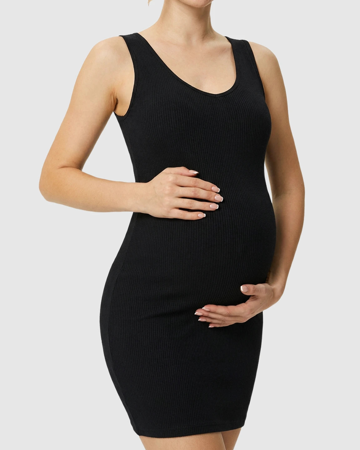 Sleeveless Shaping Bodycon Maternity Dress