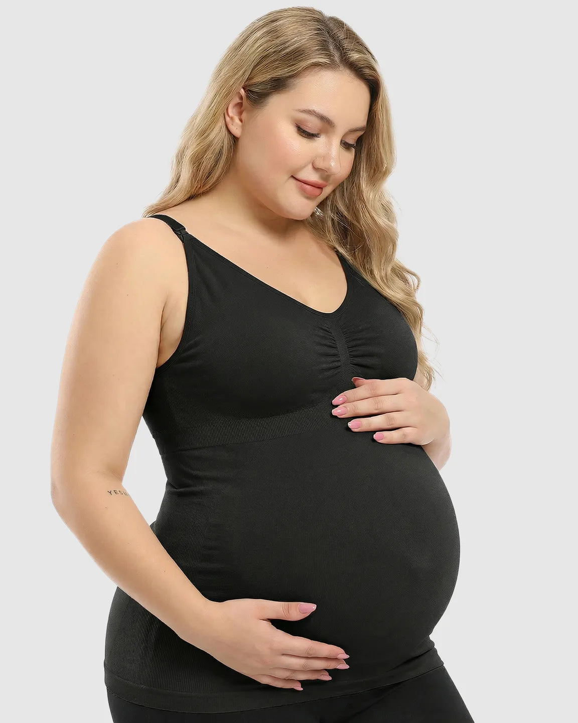 Front-Opening Clasp Camisole-Style Maternity Nursing Top