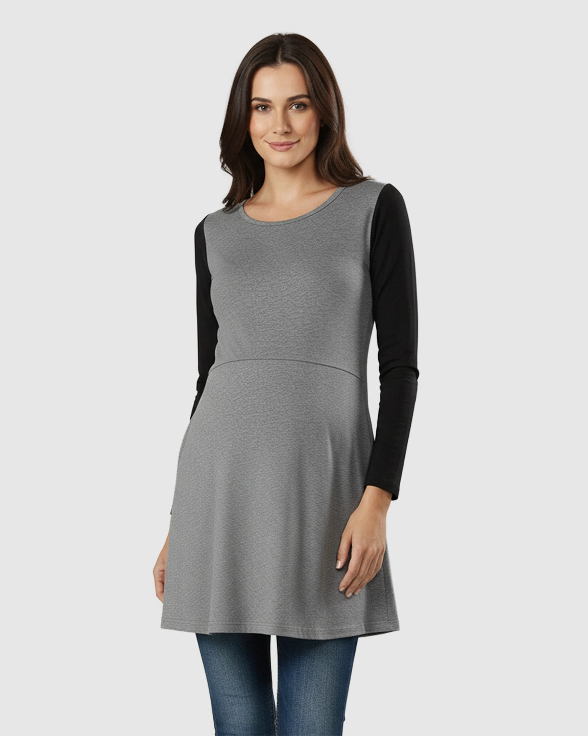 Long-sleeves Relaxed Fit Maternity & Nursing Top