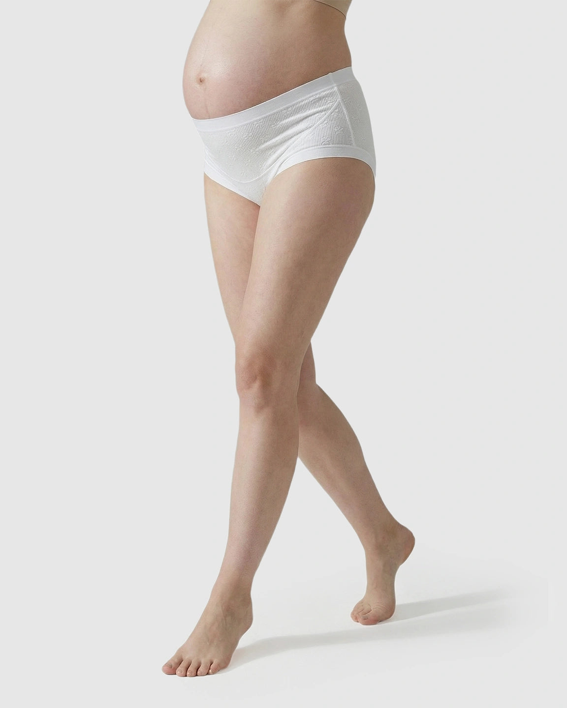 Mid-Waist Flower Cotton Maternity Underwear