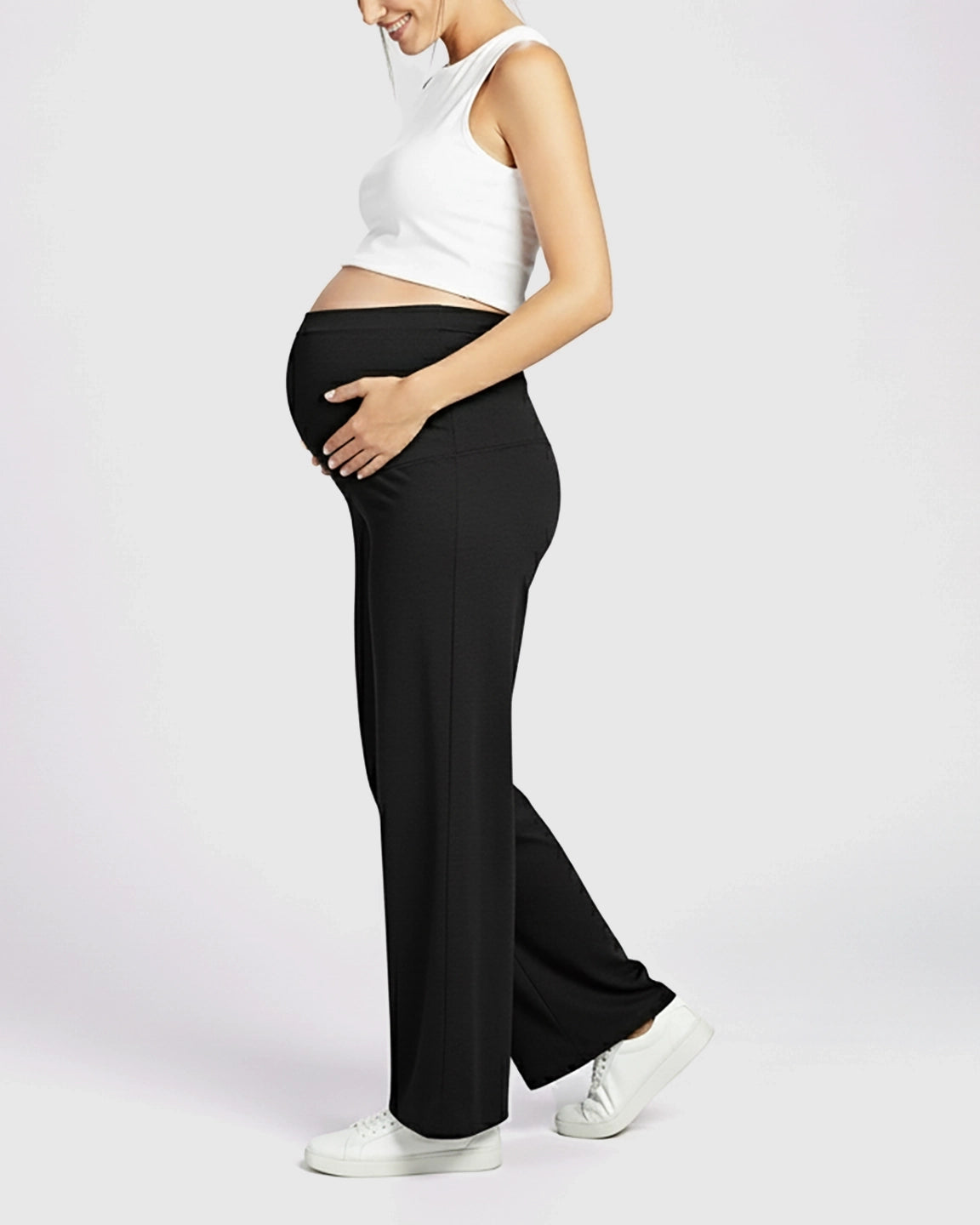 Comfort Fit Elastic Waist Maternity Pants