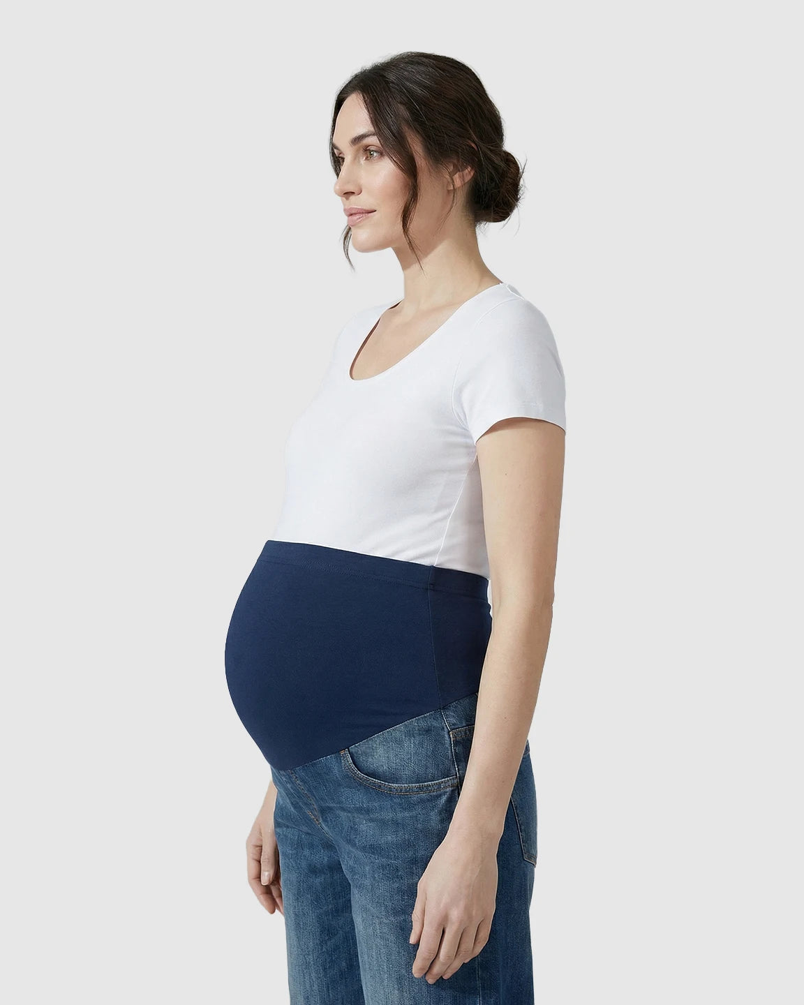 High-Waist Wide-Leg Maternity Jeans