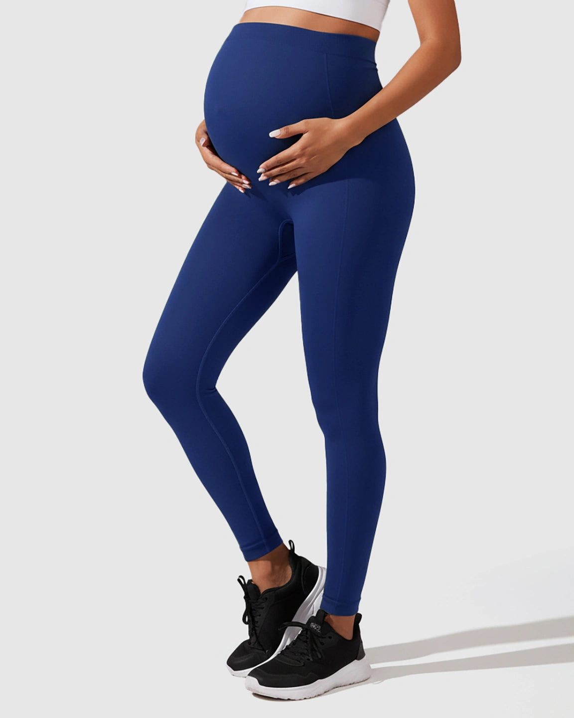 Seamless M-shape Maternity Leggings
