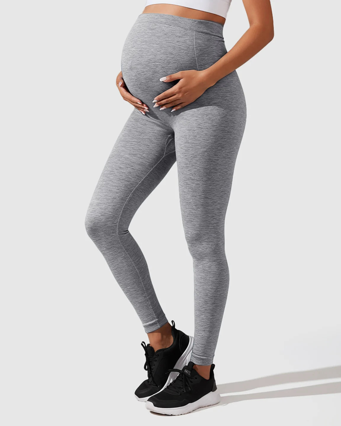 Seamless M-shape Maternity Leggings