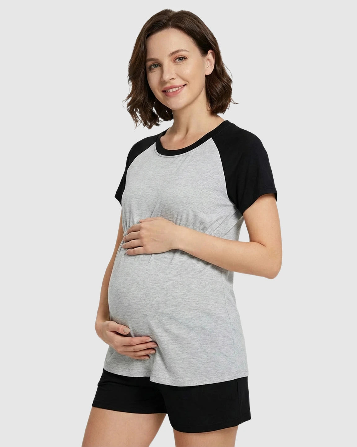 Raglan Sleeve Sporty Nursing Loungewear Set