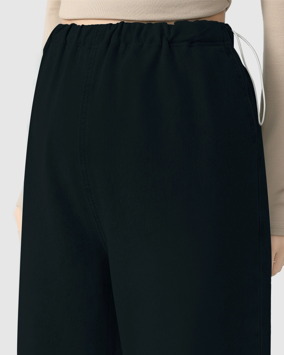 Adjustable Waist Wide-Leg Maternity Denim Pants