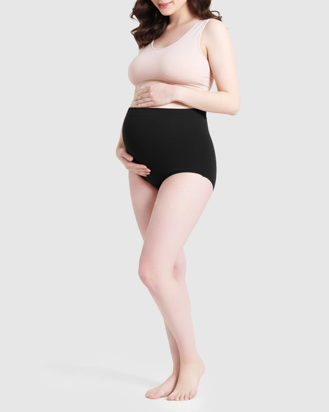 Soft Seamless High Waist Maternity Panties