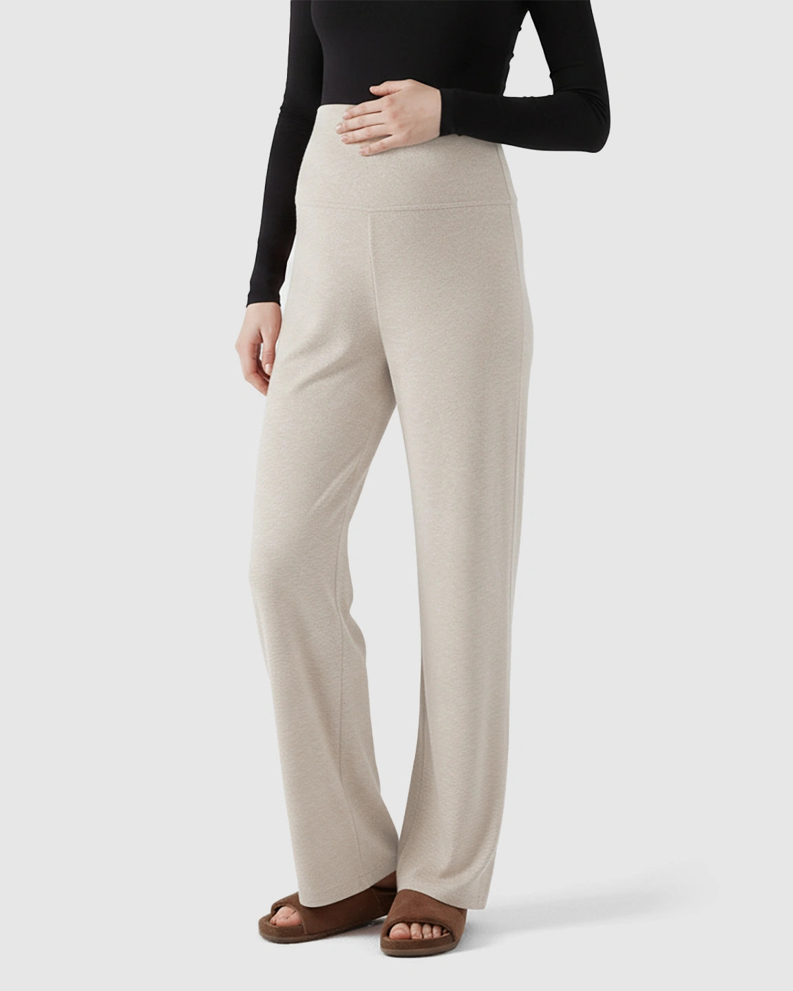 Soft Fleece Relaxed Maternity Pants