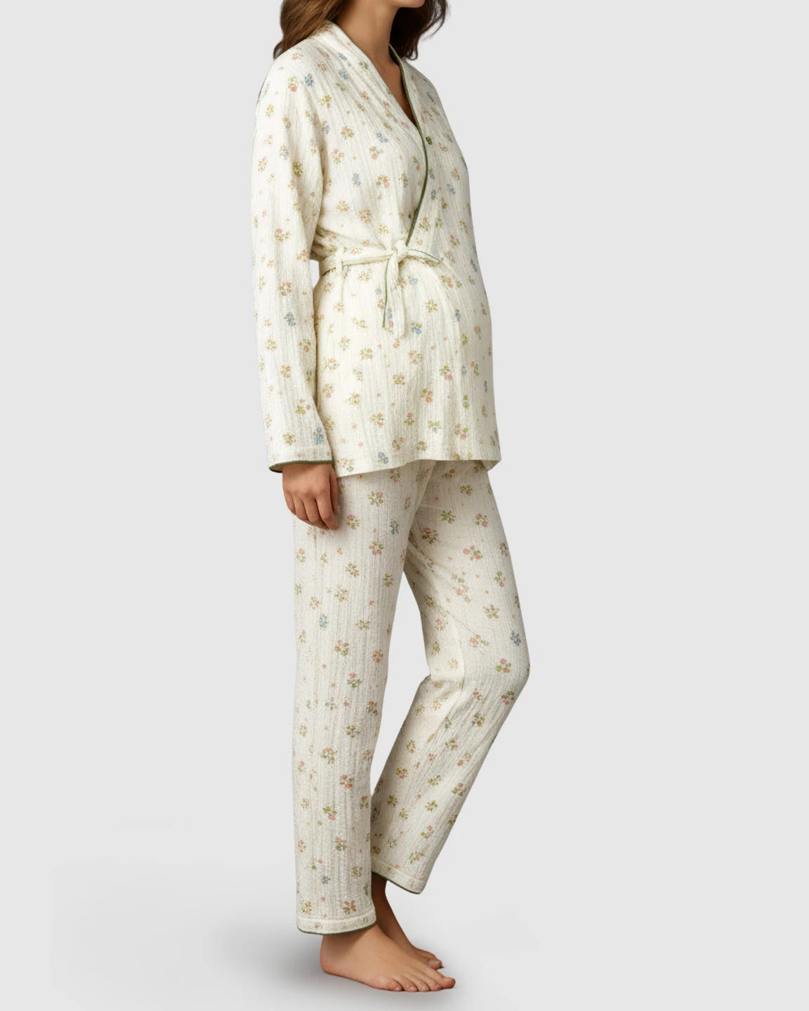 Cotton Muslin Japanese Style Maternity Loungewear Set