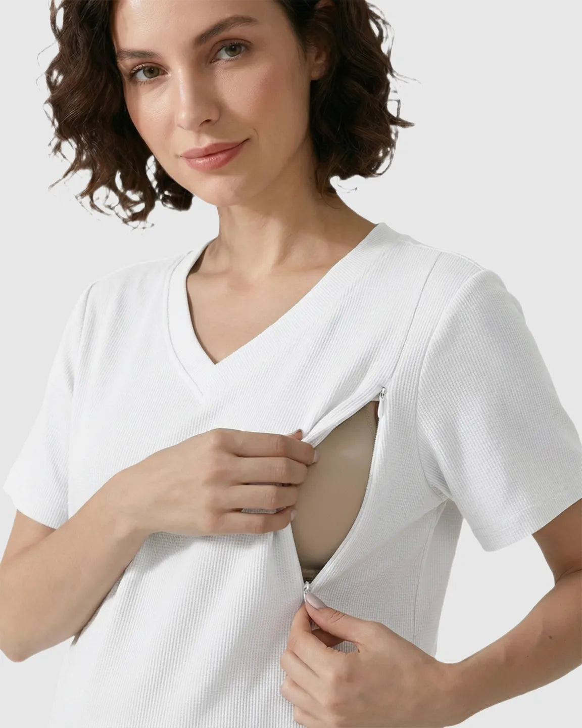 Discreet-Zip Nursing Relaxed Maternity Lounge Set