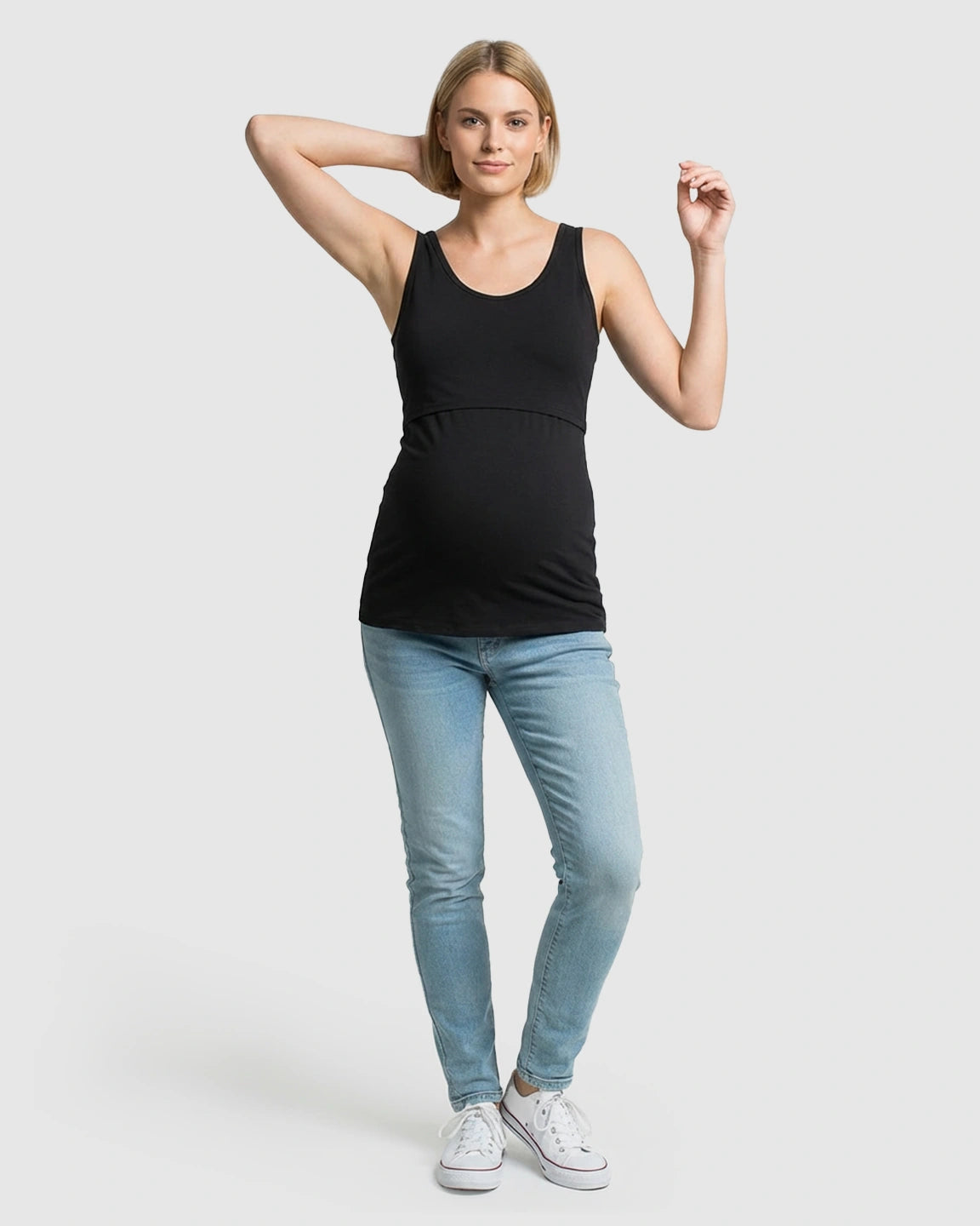 Stretch Nursing-Access Maternity Tank Top