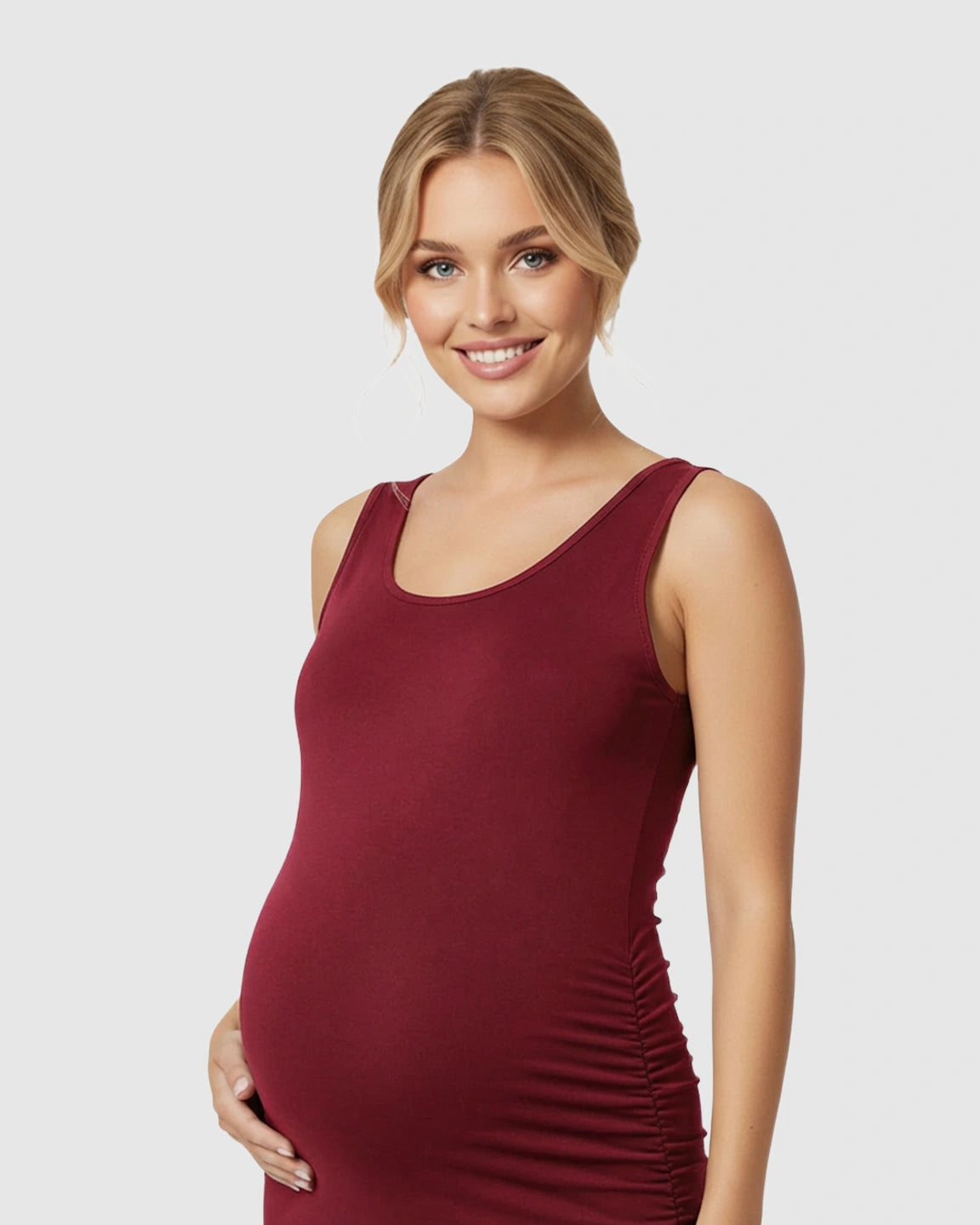 Sleeveless Camisole Bodycon Maternity Dress
