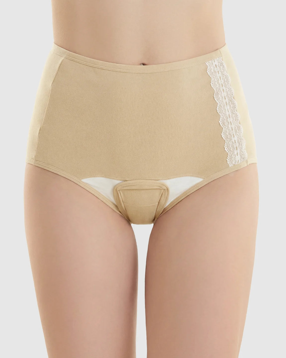 Removable Pad Mid-Waist Menstrual Maternity Panty