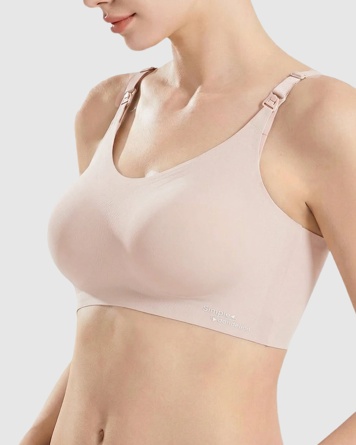 Clip-Down Straps Contoured Nursing Bra