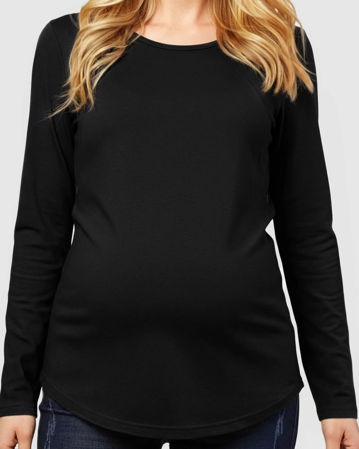 Side-Zip Nursing Access Everyday Maternity Top