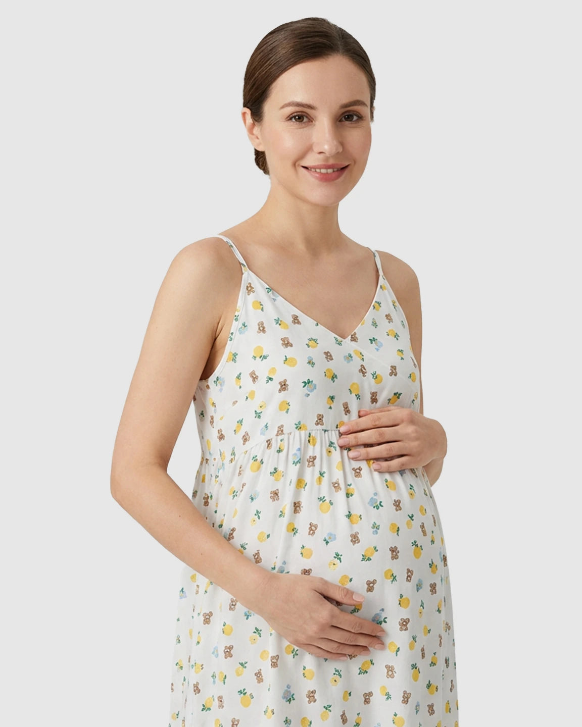 Floral Print Flattering Fit Maternity Nightdress