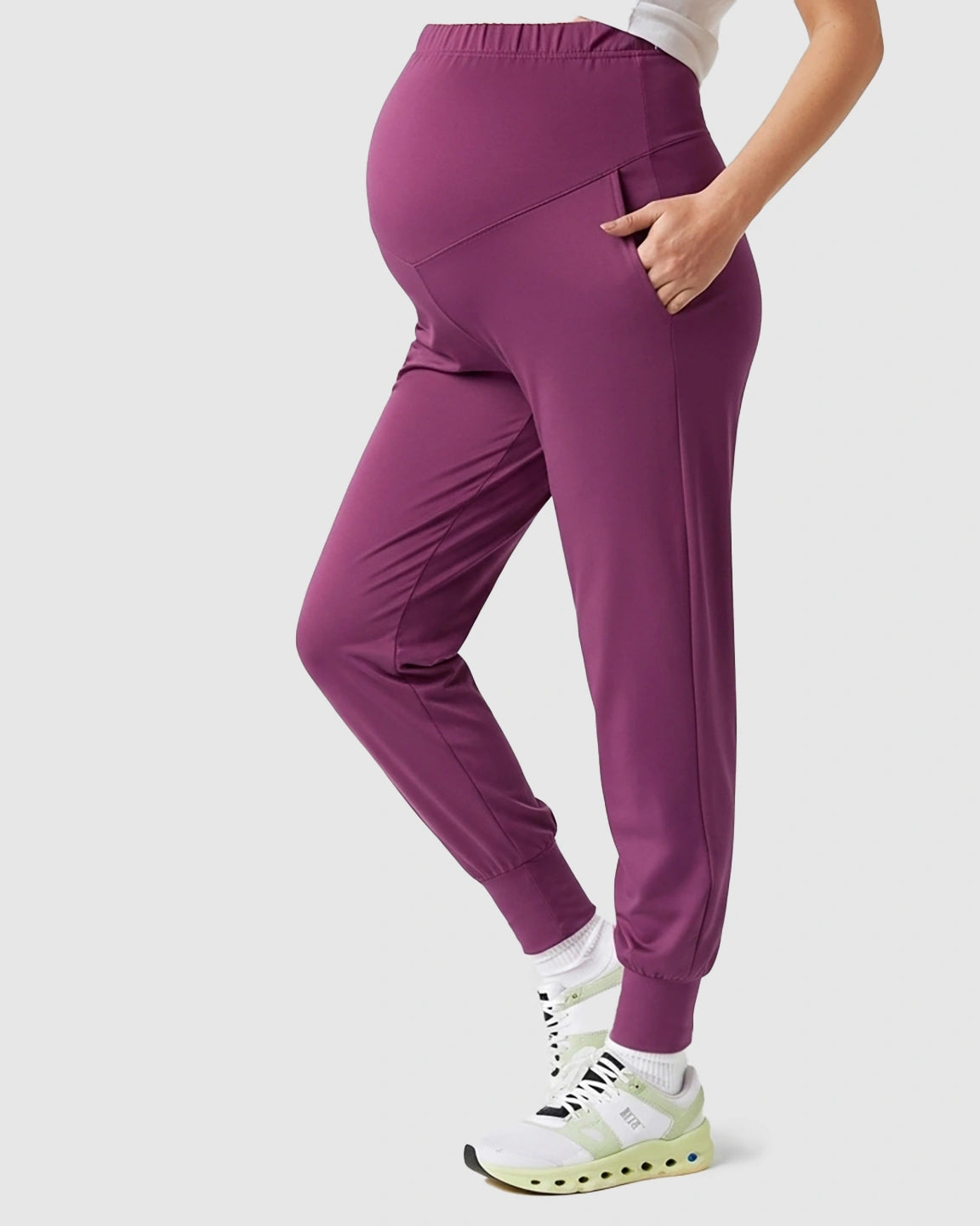 Supportive Slim-Fitting Maternity Joggers