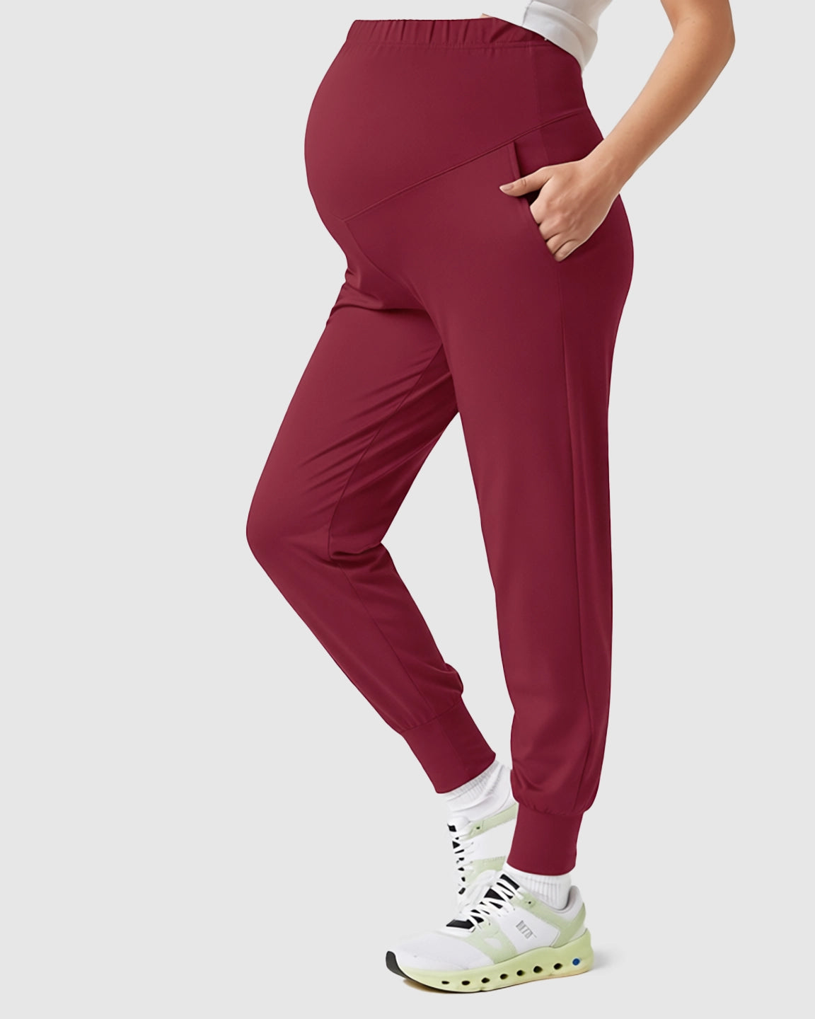 Supportive Slim-Fitting Maternity Joggers