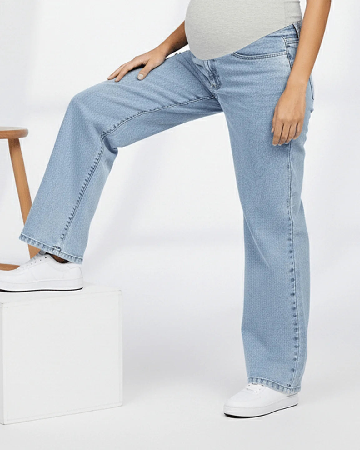 Original Wide-Leg Y2K Maternity Jeans