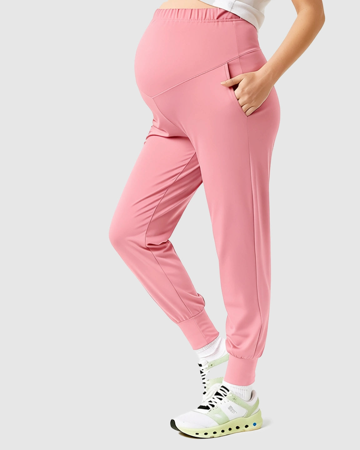 Supportive Slim-Fitting Maternity Joggers