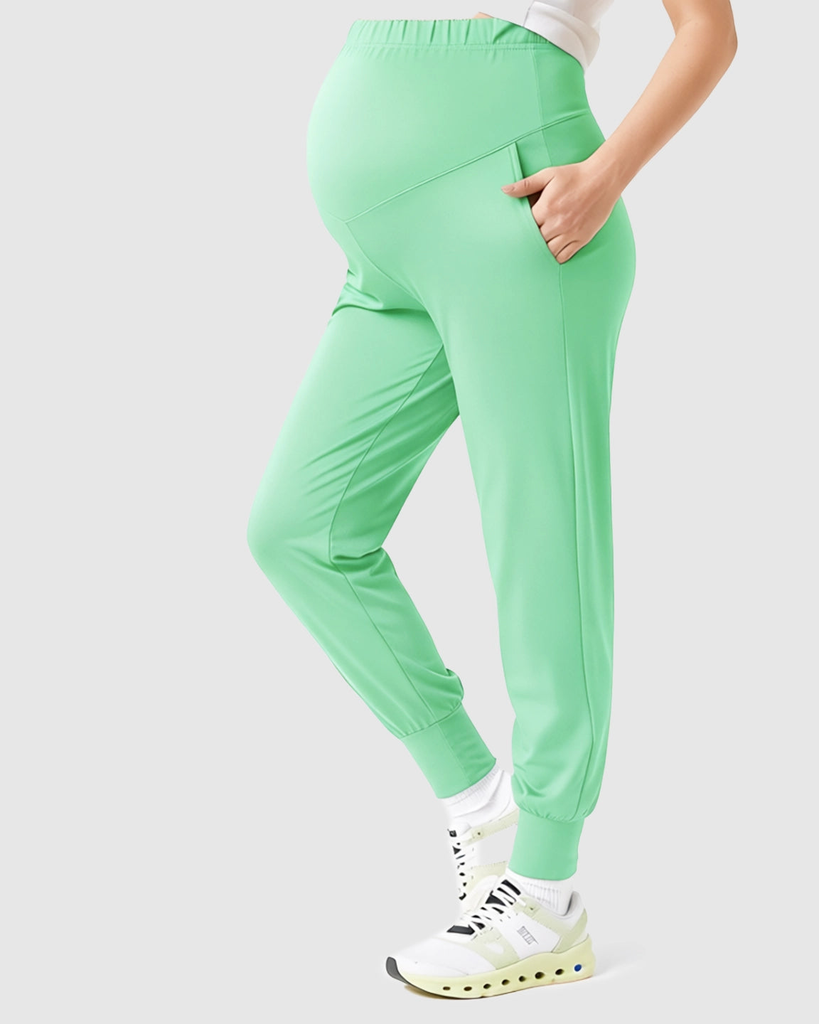 Supportive Slim-Fitting Maternity Joggers