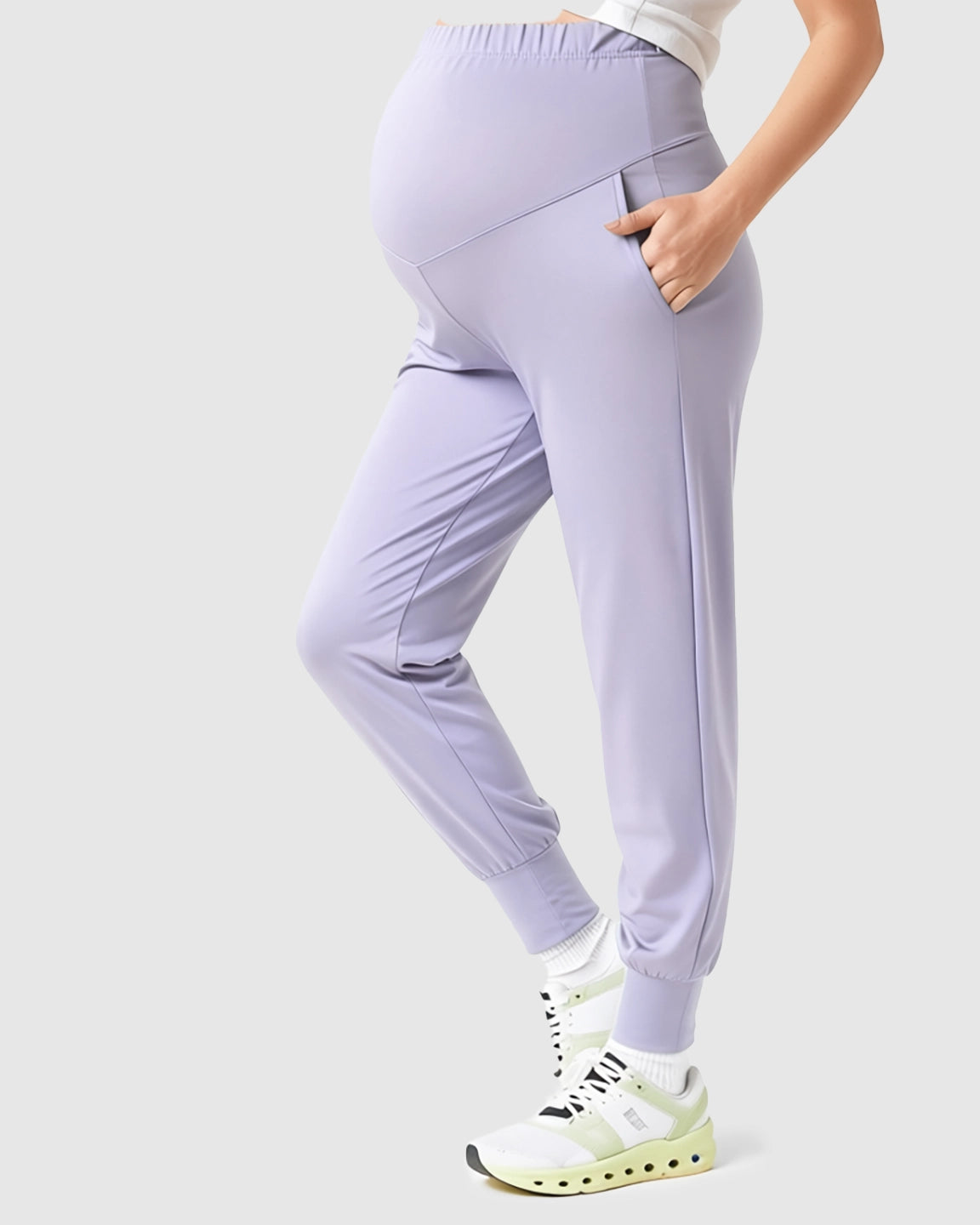 Supportive Slim-Fitting Maternity Joggers
