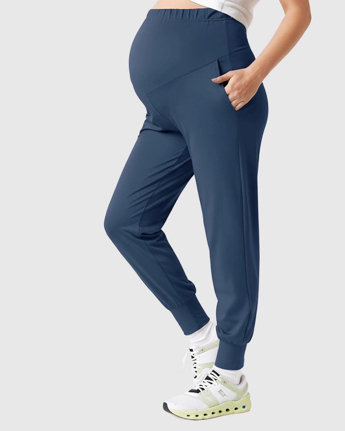 Supportive Slim-Fitting Maternity Joggers